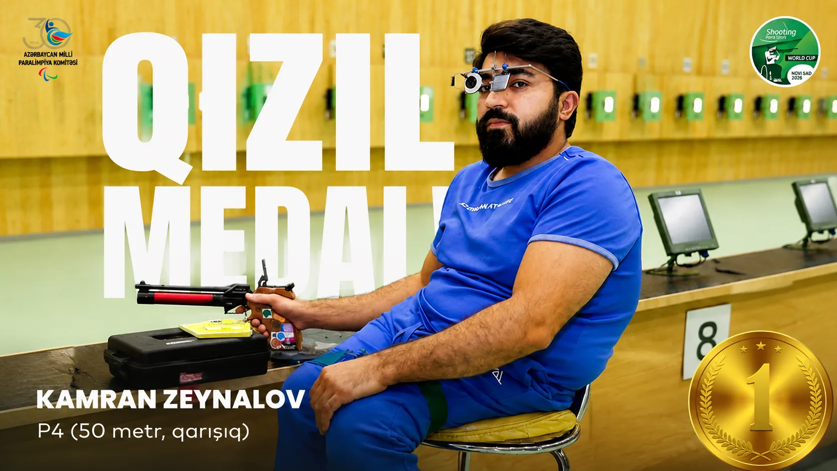 Kamran Zeynalov Wins Gold at the World Cup